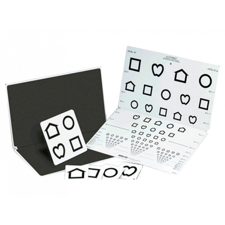 Tabla de símbolos LEA para visión de lejos - 3 m