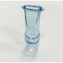 Blue anatomical aerosol mouthpiece with hole