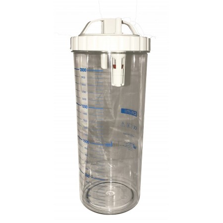 Compleet 2 l autoclaveerbaar chirurgisch vat (max. 120°c) voor nieuwe askir, nieuwe aspiret en nieuwe hospivac aspirators