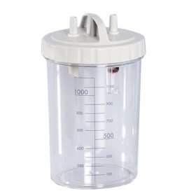 1 liter jar with lid - autoclavable at 121°c