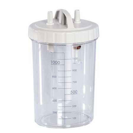 Vaso 1 litro con coperchio - autoclavabile a 121°c