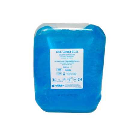 Gel bleu pour échographie G0064 - Sac de 5 litres.