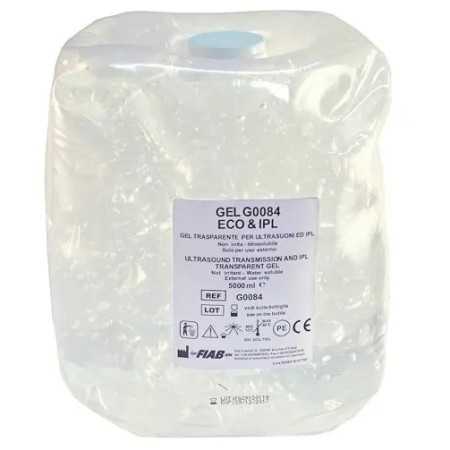 Gel Transparente para Ultrasonidos y Luz Pulsada G0084 en bolsa de 5 lt.