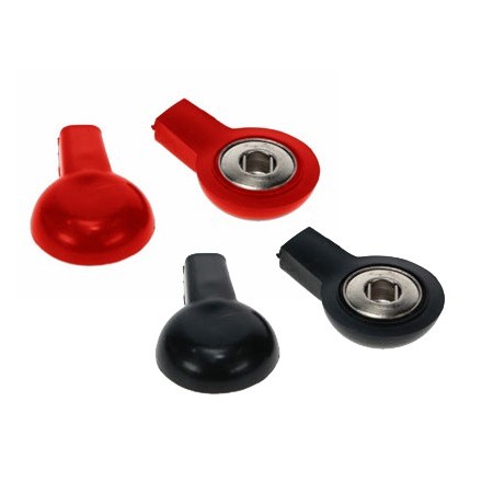 Globus-busta 4 adapter 2 mm (für clip-elektroden) / blisterverpackung: 2 rote, 2 schwarze
