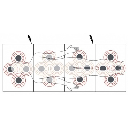 Globus - total body 400 traagschuimmatras, 16 solenoïden