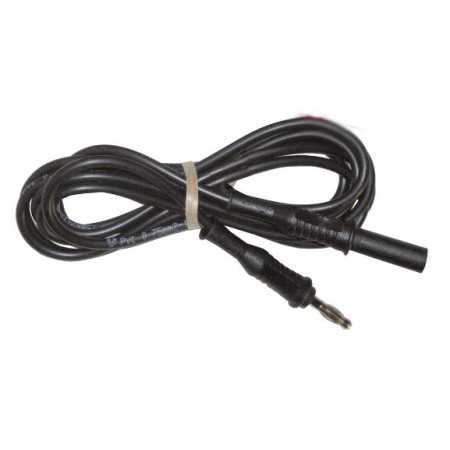 BLACK MALE PLUG WIRE - 4MM FOR PROFESSIONAL ELECTROTHERAPY