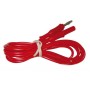 CABLE WITH RED MALE PLUGS - 4MM FOR PROFESSIONAL ELECTROTHERAPIES