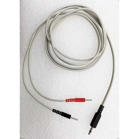 CABLE CON CLAVIJAS 2 mm + JACK MONO 3,5 mm LONGITUD 150 CM