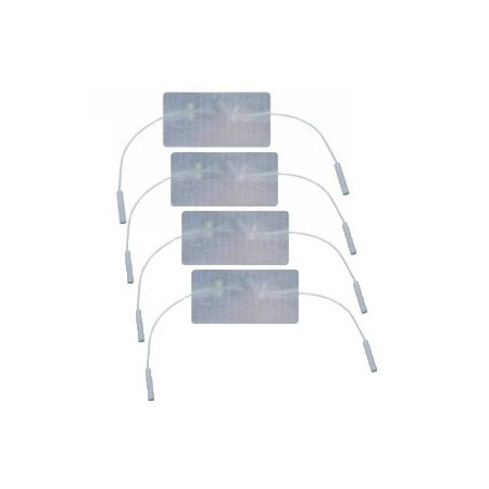 Electrozi cu fir dublu pentru electrostimulare și tens 45x80 - 4 buc.