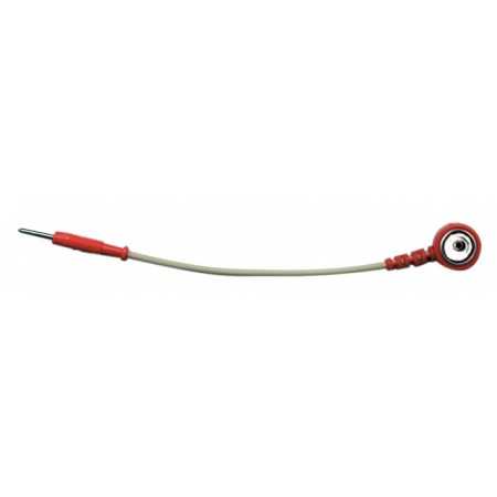 ADAPTATEUR ROUGE Percé - FICHE 2 mm / FIL / CLIP MALE