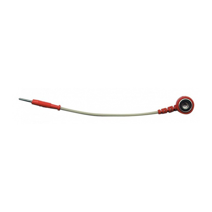 ADAPTADOR ROJO CLAVIJA 2 mm /CABLE/ CLIP HEMBRA