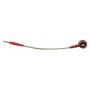 ADAPTATEUR ROUGE - FICHE 2 mm / FIL / CLIP FEMELLE