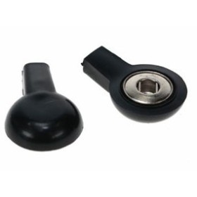 BLACK 2 MM BUTTON ADAPTER - FEMALE