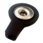 BLACK 2 MM BUTTON ADAPTER - FEMALE