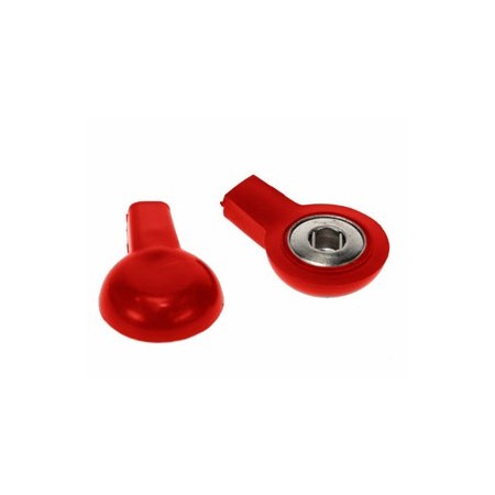 Adaptador vermelho de 2 mm para botões - fêmea