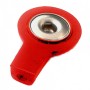 RED 2 MM BUTTON ADAPTER - FEMALE