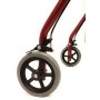 Rollator in alluminio pieghevole rosso - NUOVO RICONDIZIONATO