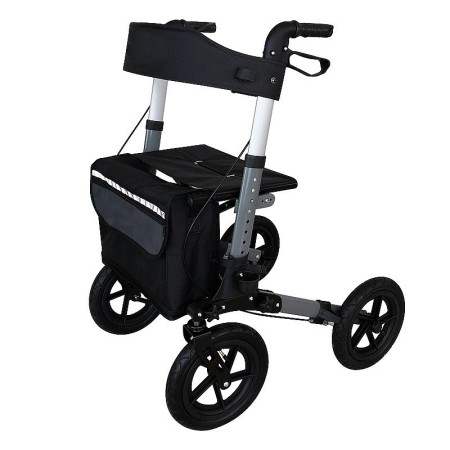 Rollator pieghevole anteamed deluxe con ruote grandi - nuovo ricondizionato