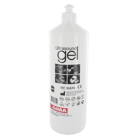 Clear ultrasound gel - 1 litre bottle - pack of 18