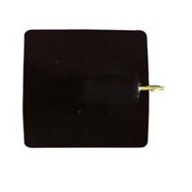 Conductive Silicone Electrodes with Male Plug - 4 mm 50X50 mm