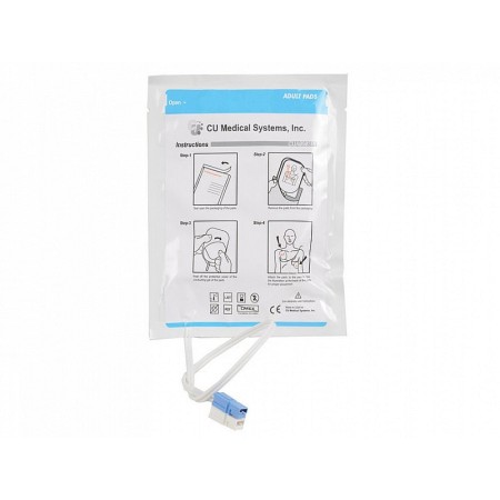 Par de placas para desfibriladores i-pad nf1200, futura y ambulanc i3