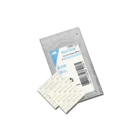 3M Steri-Strip - Ruban de suture cutanée renforcée, 1549R - 50 x 12 mm - 1 sachet de 6 pcs.