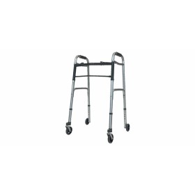 Duralumin rollator 2 zwenkwielen voor en 2 vaste achterwielen van 3,7''