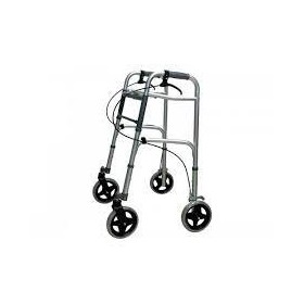 Mergător din duraluminiu cu 4 roți de 7" și frâne cu pârghie