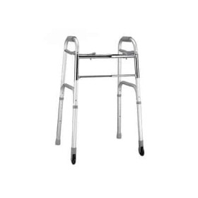 Duralumin rollator 2 vaste wielen en 2 tips