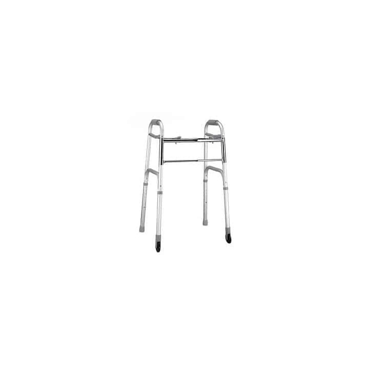 Duralumin-Rollator 2 feste Räder und 2 Spitzen