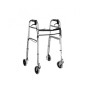 Duralumin rollator 4 wheels 5'', with lever brakes