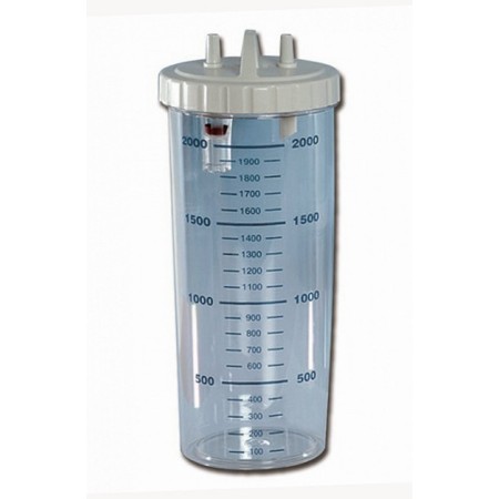 2-liters burk med lock - autoklaverbar vid 121°c