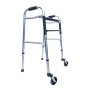 Duralumin walker 2 swivel wheels and 2 tips