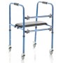 Folding walker with 4 swivel wheels - removable