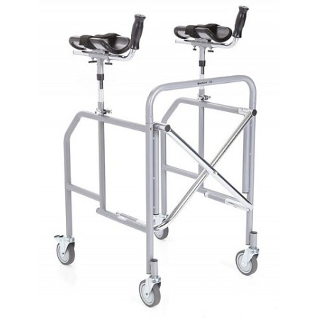 Andador antibraquial plegable en acero pintado – tamaño compacto – serie click mini