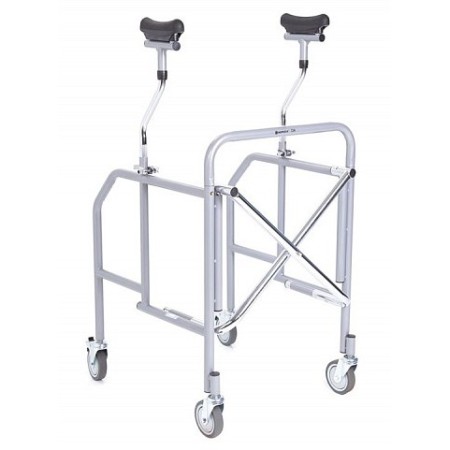 Vikbar underarmsrollator i lackerat stål - kompakt storlek - click mini series