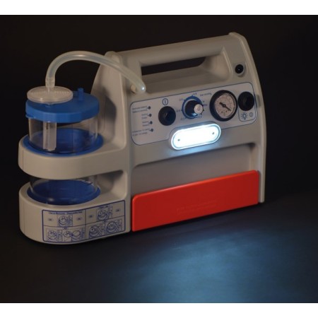 Professionele chirurgische aspirator - aspimed 1,9 - 1l pot met oplaadbare batterij en netspanning