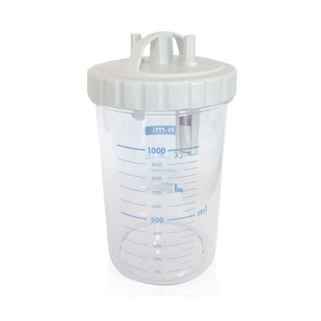 Kompletná 1-litrová autoklávovateľná chirurgická nádoba (max. 120 °c) pre odsávačky new askir a new aspiret