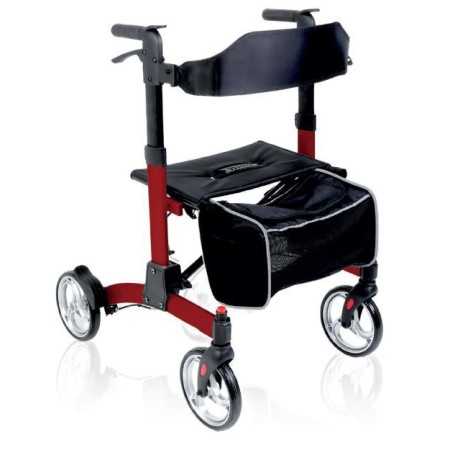 Składany aluminiowy rollator ARTEMIS – zapięcie w stylu wózka