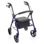 Opvouwbare rollator van gelakt staal – teti – blauw
