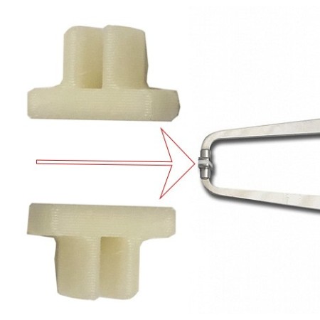 Ricambio - coppia inserti di contatto per plicometri gima