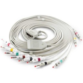 Cable de paciente para Agilent, Aspel, Astron, Cardiette, Cardioline, Cardiorapid, Gima, HP, Innomed, Nihon-Kohden, Philips