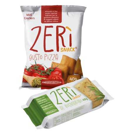 ZERìsnack Pizzageschmack - 8 Packungen à 40 g Pizzageschmack Cracker