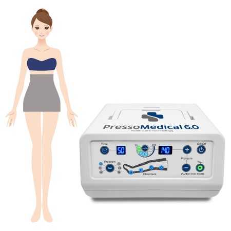 Pressotherapie Pressotherapie PressoMedical 6.0 Een taille met 1 buikband billen