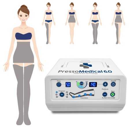 PressoMedical 6.0 Advance pressothérapie avec 2 leggings + Slim Body Kit