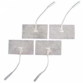 Draadelektroden voor elektrostimulatie en rechthoekige spanningen, 45 mm x 65 mm 4 stuks