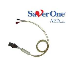 Câble ECG réutilisable avec bornes à 2 voies de la série Saver