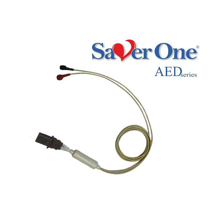 Cable de ECG reutilizable con terminales de la serie Saver de 2 vías
