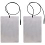 Pair of 22 x 15 cm plate electrodes with cable for swisto 3