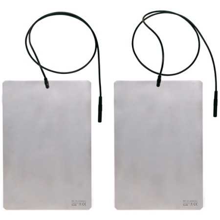 Pair of plate electrodes 22 x 15 cm with cable for SwiSto 3